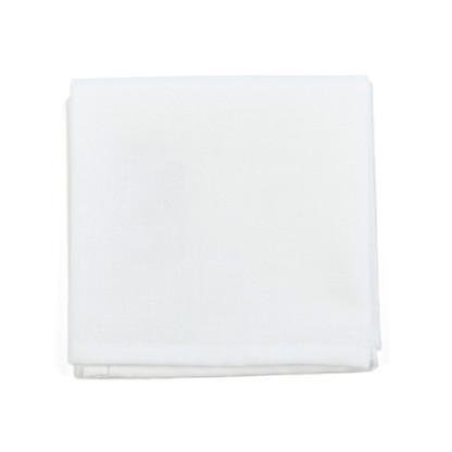 White Men's Handkerchief With Personalized Embroidery and Monogramming