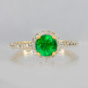 Emerald-green CZ Birthstone (May)