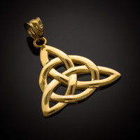 Gold Celtic trinity pendant