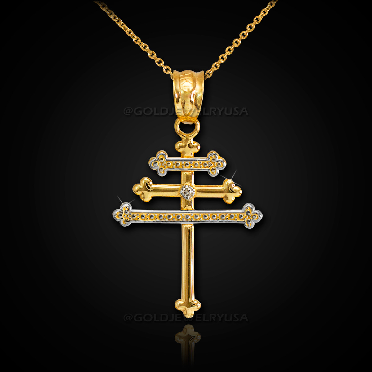 maronite cross pendant