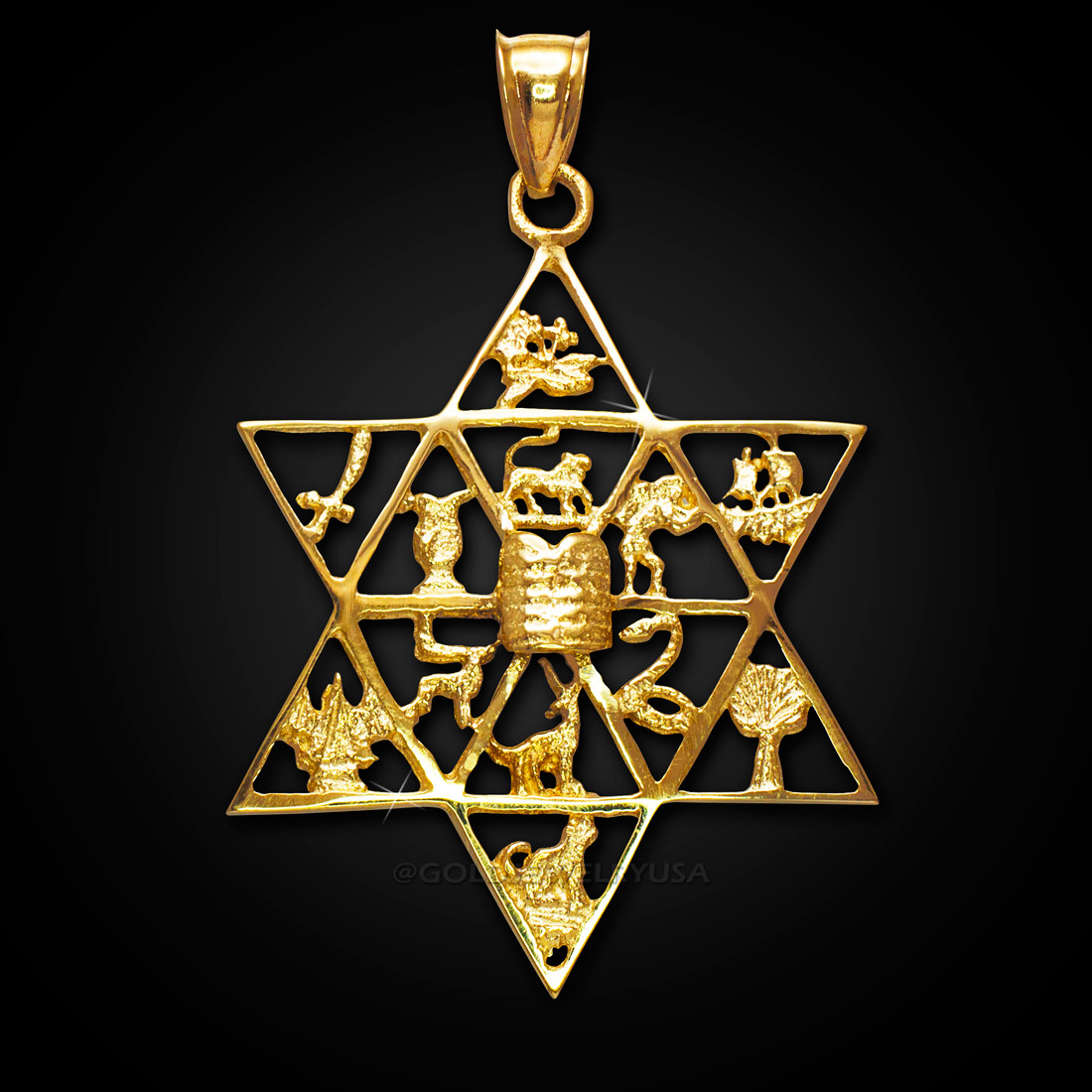 solid gold star of david