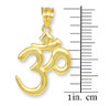 Solid Gold Om (Ohm) Pendant