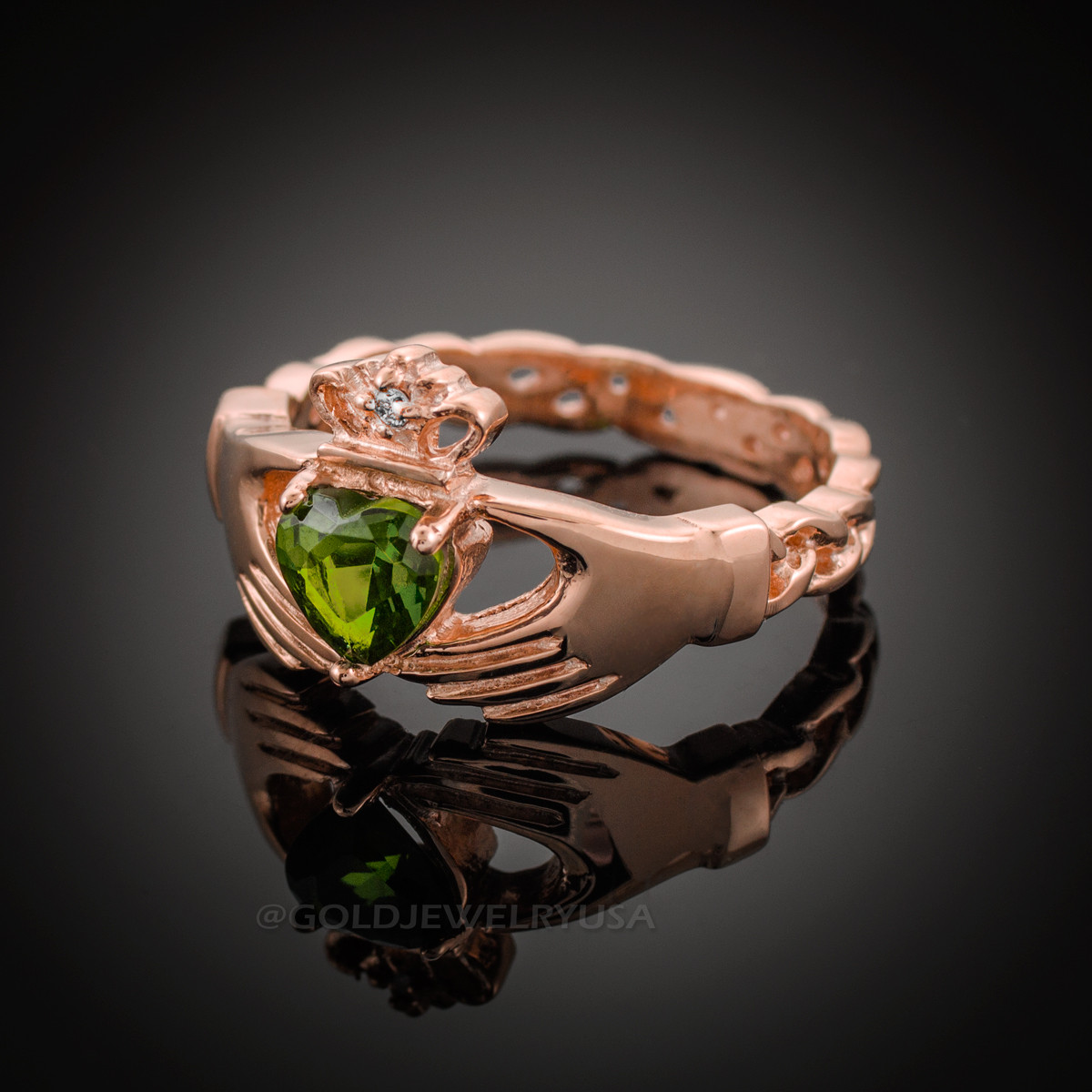 Claddagh Ring - Sterling Silver & 10k Rose Gold – The Scottish Shoppe & A  Little Bit of Ireland