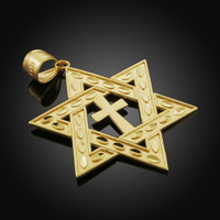 Star of david hot sale cross pendant