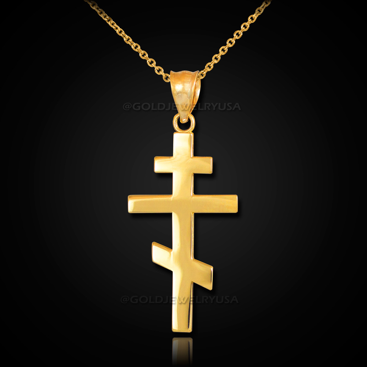 Russian orthodox sales cross pendant