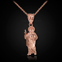 Rose Gold St Jude Necklace