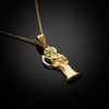 Gold Santa Muerte Necklace