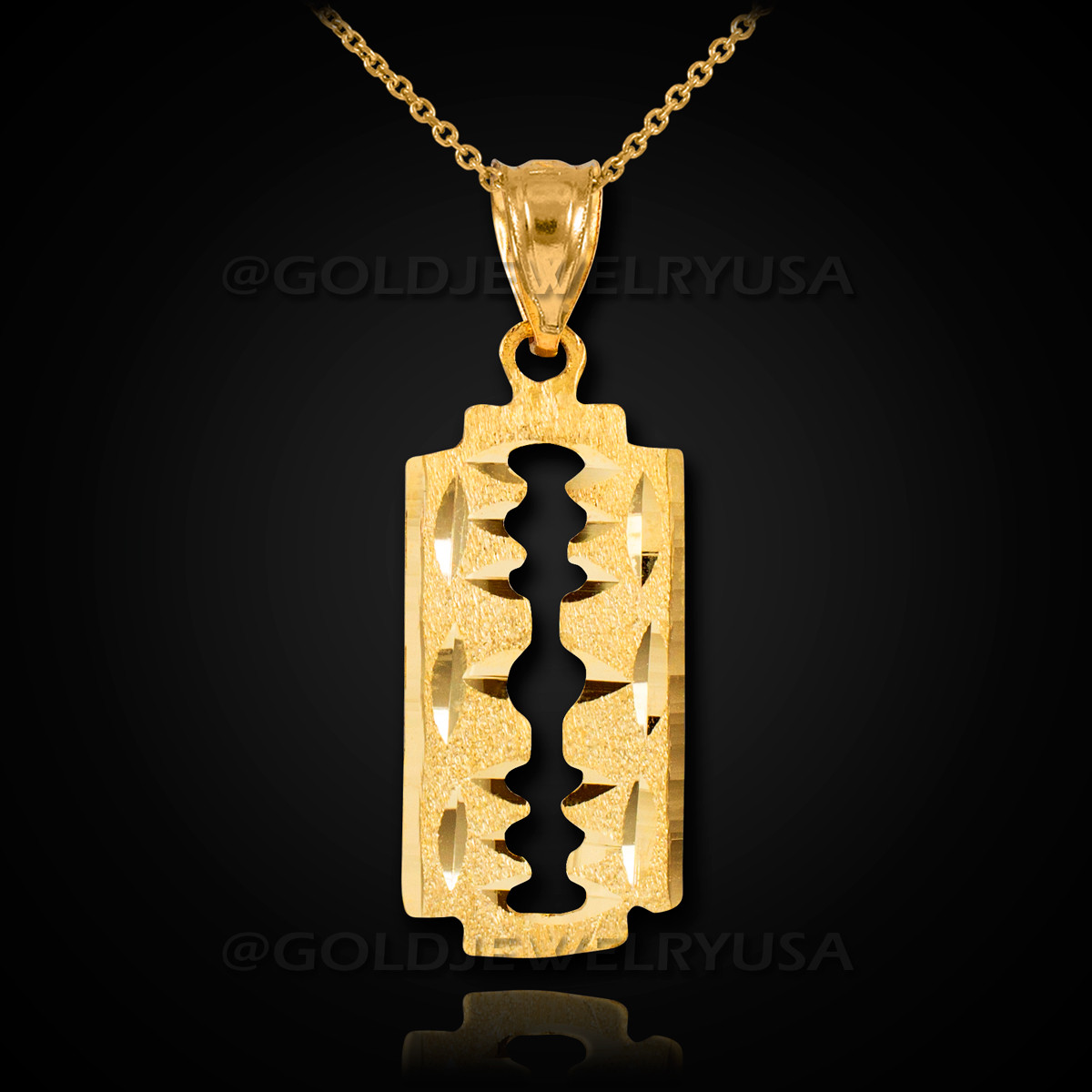 Razor blade clearance chain necklace