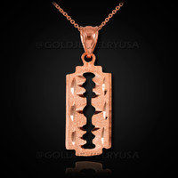 Gold razor blade chain deals