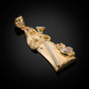 Gold Santa Muerte Pendant