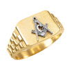Gold rolex Style Masonic Ring