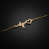 Gold Heartbeat Bracelet
