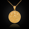 Gold Aztec Calendar Necklace