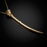 Gold Katana Sword Necklace