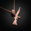 Rose Gold Rifle Necklace