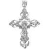 Men's White Gold Crucifix Pendant