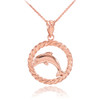 Rose Gold Dolphin Necklace