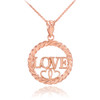 Rose Gold LOVE Necklace