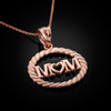 Rose Gold MOM Pendant Necklace.
Mother's day gift!
