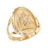 Gold St. Christopher Ring