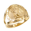 Gold St. Christopher Ring