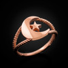 Rose gold Islamic ring