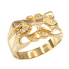 Mens Gold Nugget Ring