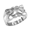 White Gold Nugget Ring