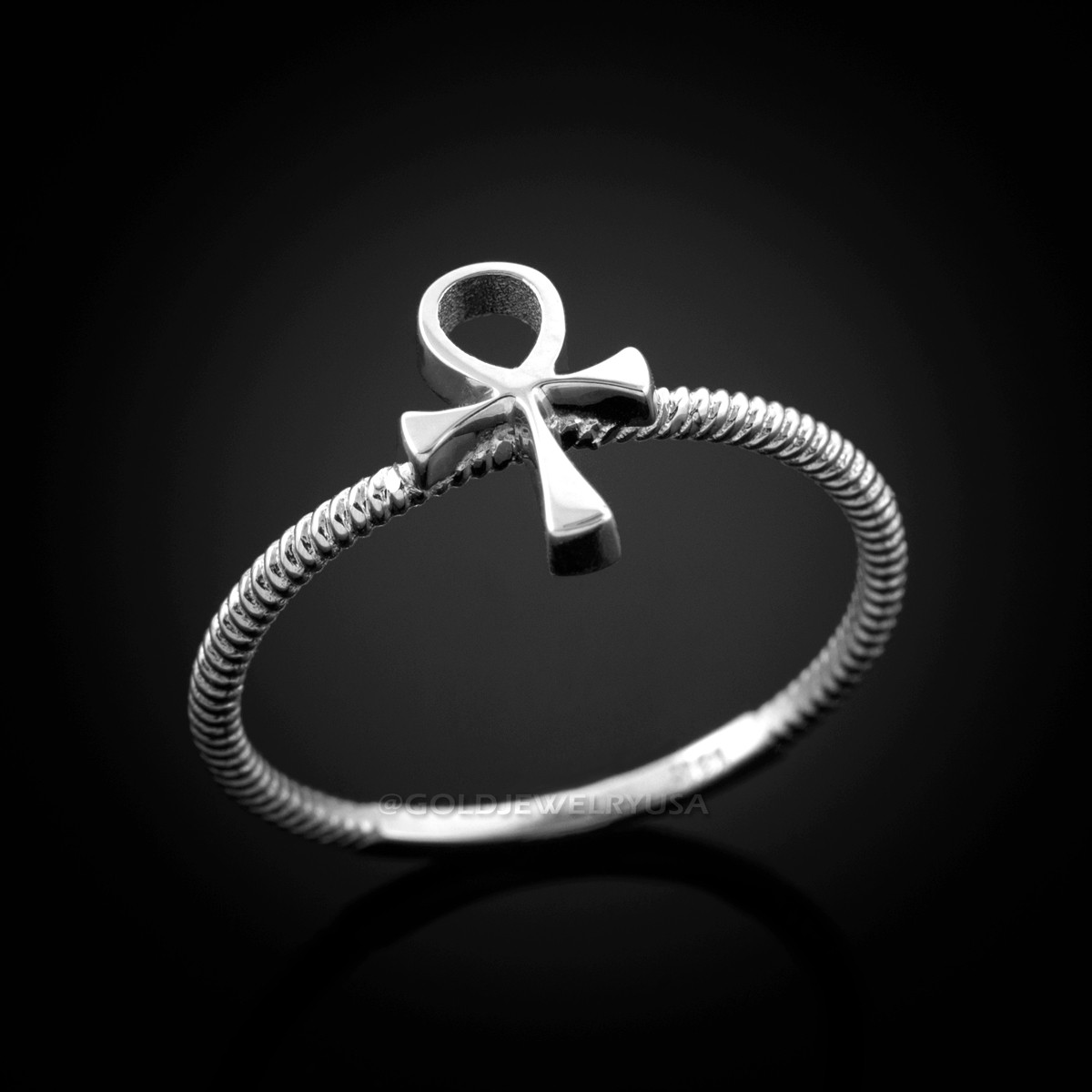 ankh cross ring