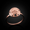 Rose Gold Sand Dollar Ring