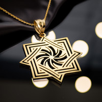 Gold Armenian Eternity Symbol Pendant Necklace