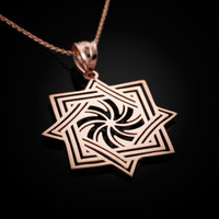 Rose Gold Armenian Eternity Symbol Pendant Necklace