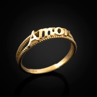 Gold Amor ring