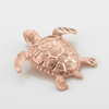 Rose gold turtle pendant