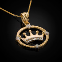 Gold Quinceanera necklace.
Diamond Quinceanera pendant.