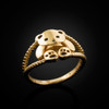 Gold Teddy Bear ring