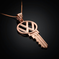 Rose Gold VW Charm Necklace