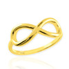 Polished Gold Infinity Ring