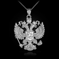White Gold Russian Necklace