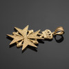Gold Imperial Cross pendant