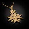 Gold Imperial Cross Necklace