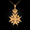 Gold Maltese Cross Necklace