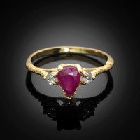 Stackable Ruby Ring