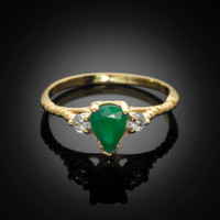 Emerald Stackable Promise Ring
