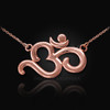 Rose Gold Om (aum) necklace