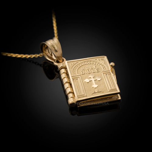 Gold Bible Necklace