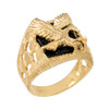 Gold American Eagle Men's Nugget Ring