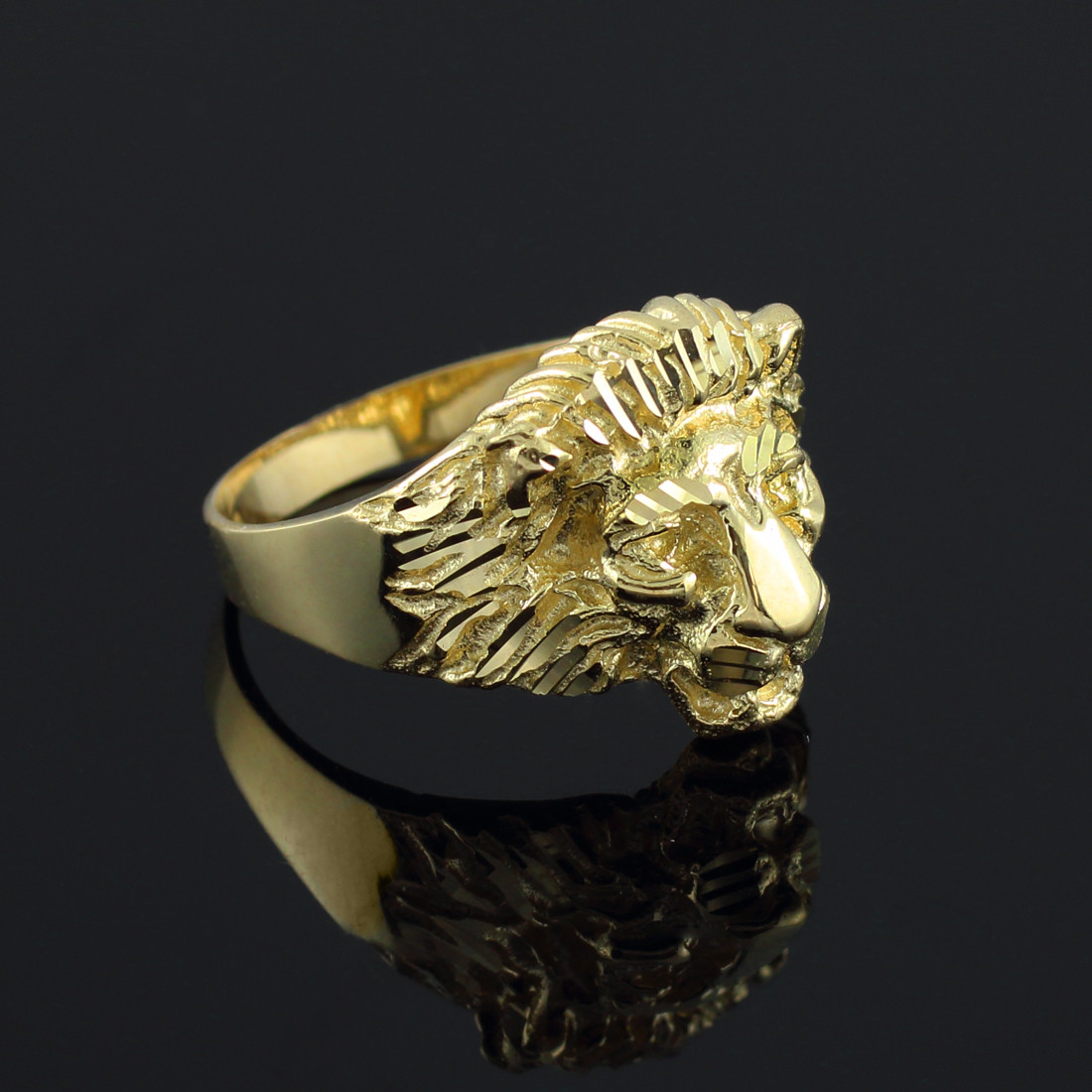 Lion Ring - Mens Rings - N1018 3D model 3D printable | CGTrader