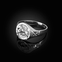 Details about   10K White Gold Zodiac Sign Ladies Ring 