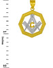 Two-Tone Gold Octagonal Masonic Pendant